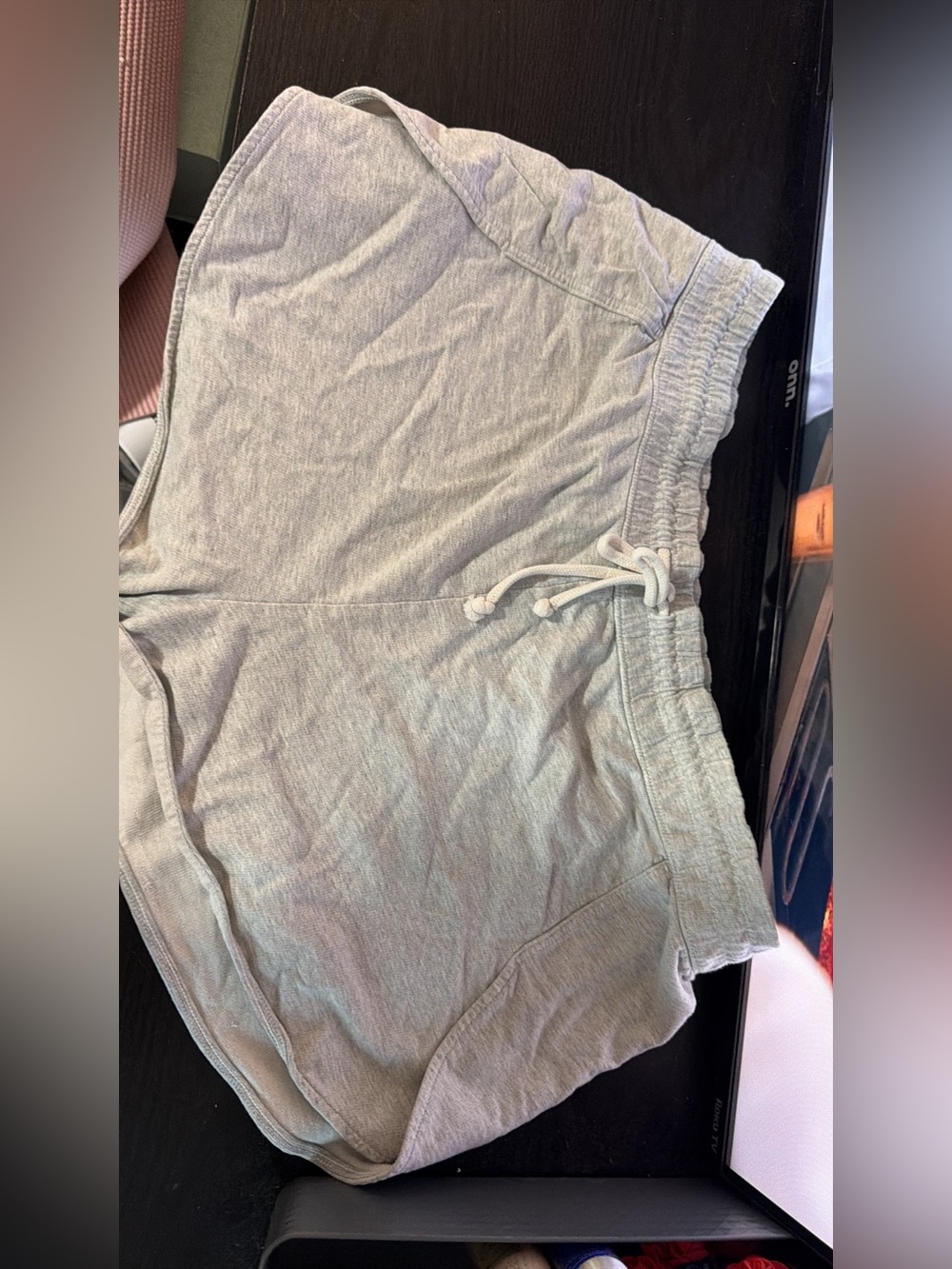 Aerie Light Gray High Waist Lounge Shorts